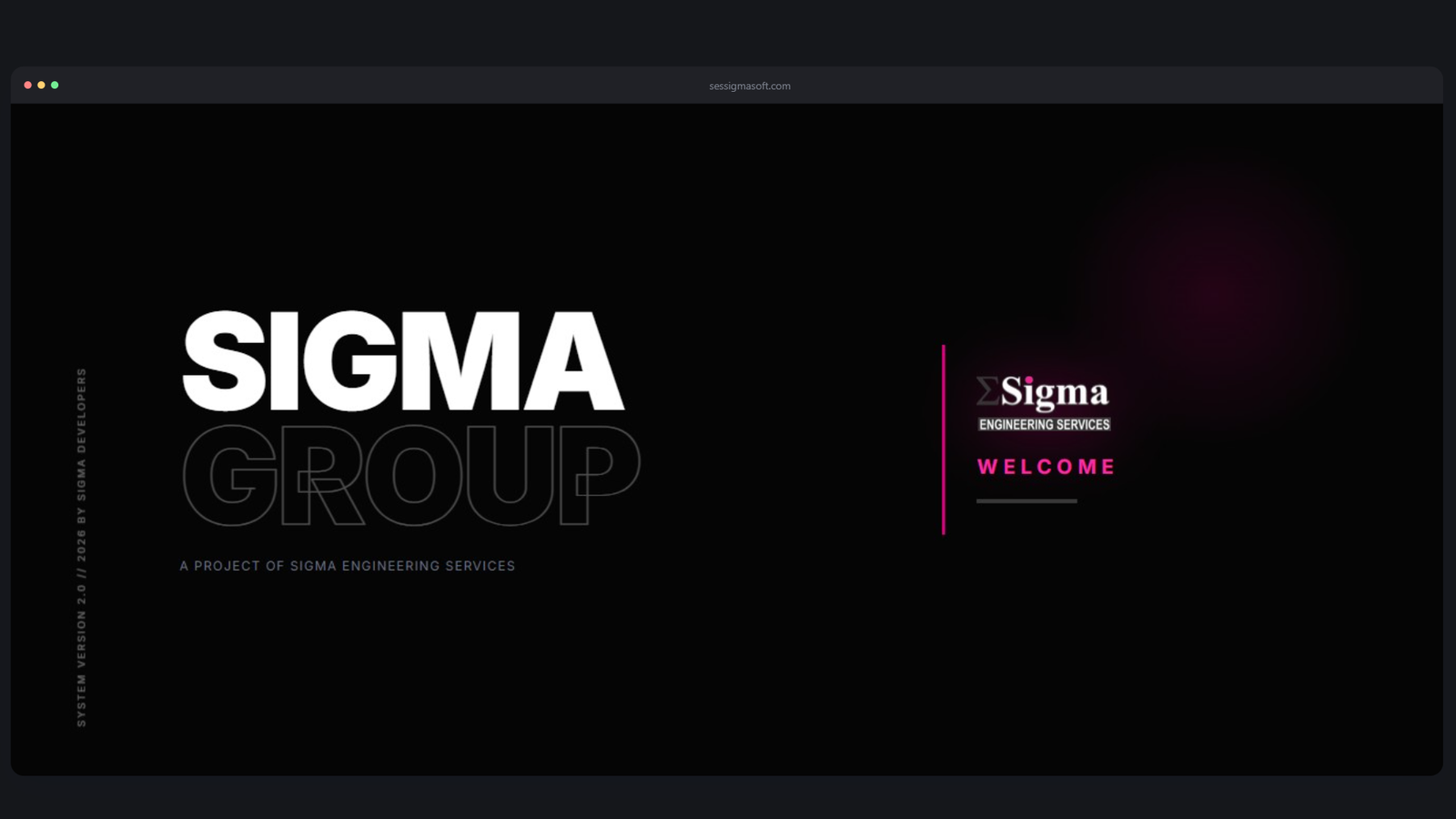 Sessigma Software website screenshot