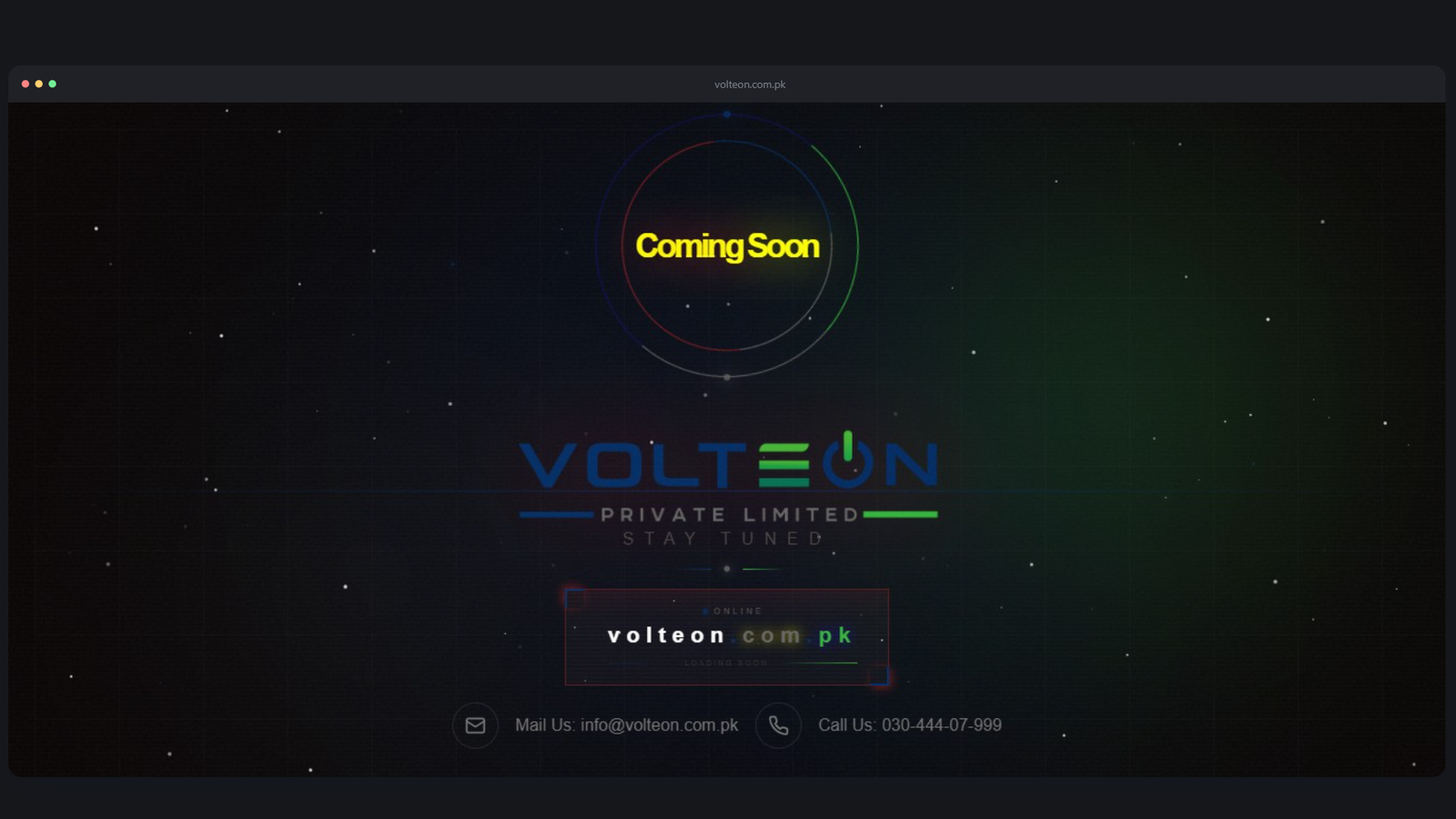 Volteon website screenshot